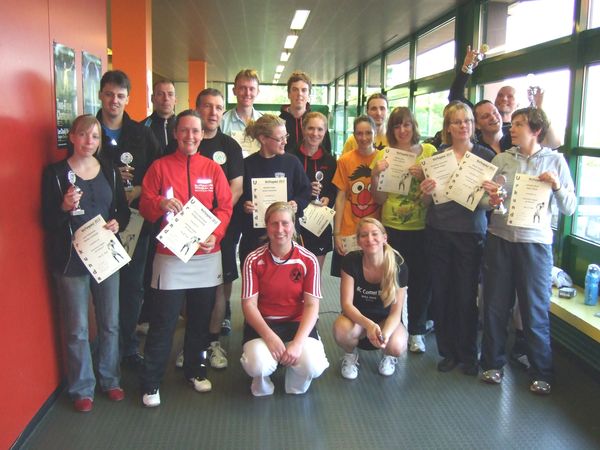 Erste kleine Siegerehrung für einige Mixed Erste kleine Siegerehrung für einige Mixed